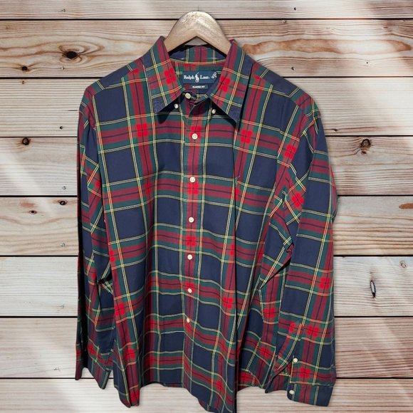Ralph Lauren Other - Ralph Lauren Plaid Button Front Shirt Size XL